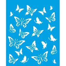 Stencil Litoarte 17 x 21 cm - STM-105 Borboletas