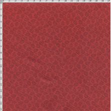 Tecido Estampado para Patchwork -  Roda de Cores Cashmere Fundo Vermelho (0,50x1,40)