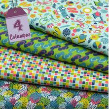 Kit de Tecido Summer (30x70) 4 Estampas