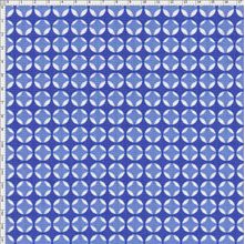 Tecido Estampado para Patchwork - Coleção Portas Geométrico Azul (0,50x1,40)