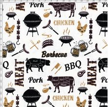 Tecido Estampado para Patchwork - Coleção Homens da Casa Barbacoa Cor 01 (0,50x1,40)