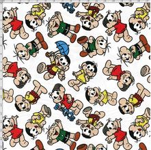 Tecido Estampado para Patchwork - Turma da Mônica Fundo Branco (0,50x1,40)