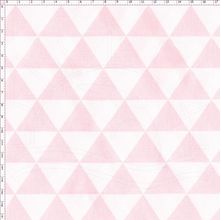 Tecido Estampado para Patchwork - Monochrome Triangulos Rose (0,50x1,40)