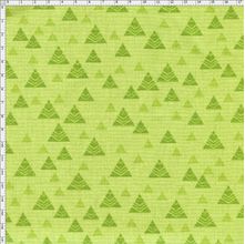 Tecido Estampado para Patchwork - Coleção Andina Composê Textura Lhamas Fundo Verde (0,50x1,40)