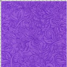 Tecido Estampado para Patchwork - Fantasia Airton Spengler: Relevo Roxo (0,50x1,40)