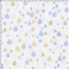 Tecido Estampado para Patchwork - Geo Sky: Gotas Azul Claro (0,50x1,40)