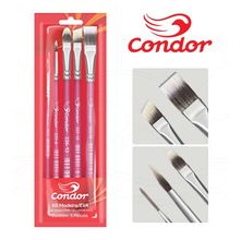 Kit Pincéis para Pintura em Madeira e EVA Condor - 5 Unidades