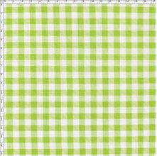 Tecido Estampado para Patchwork - Melan & Cia: Xadrez Verde Picnic (0,50x1,40)