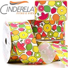 Fita Gorgurão Cinderela nº09 38mm com 10 Metros - Mix Fruit 1