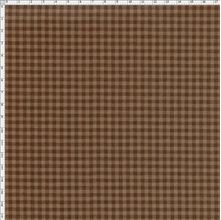 Tecido Tricoline Basics Colors : Xadrez Café (0,50x1,50)