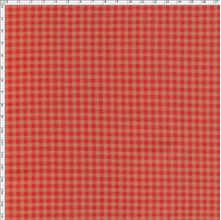 Tecido Estampado para Patchwork - Xadrez Vermelho Claro (0,50x1,40)