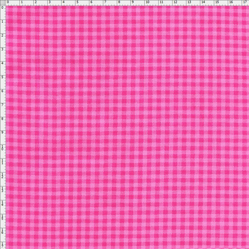 Tecido Estampado para Patchwork - Xadrez Pink (0,50x1,40) - Bazar Horizonte