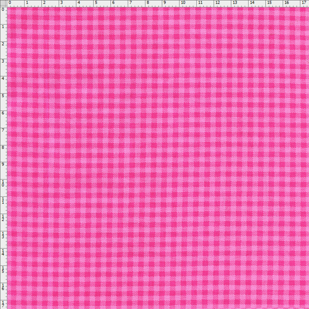 Tecido Estampado para Patchwork - Xadrez Pink (0,50x1,40) - Bazar Horizonte