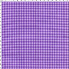 Tecido Estampado para Patchwork - Xadrez Lavanda (0,50x1,40)