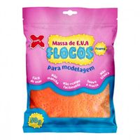 Massa de EVA Flocos 50g Make + Laranja - 13.034