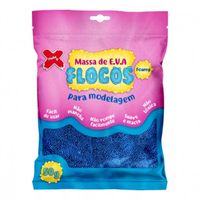 Massa de EVA Flocos 50g Make + Azul metal - 13.041