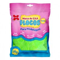 Massa de EVA Flocos 50g Make + Verde claro - 13.042