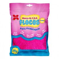 Massa de EVA Flocos 50g Make + Rosa - 13.038