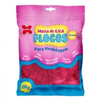 Massa de EVA Flocos 50g Make + Vermelho metal - 13.045