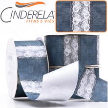 Fita Gorgurão Cinderela nº09 38mm com 10 Metros - Jeans 2