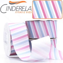 Fita Gorgurão Cinderela nº09 38mm com 10 Metros - Stripes 1