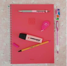 Kit Minha Papelaria Rosa Neon