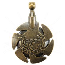 Cortador de Linhas Pingente Antique Gold Clover