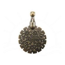 Cortador de Linhas Pingente Antique Gold Clover-455