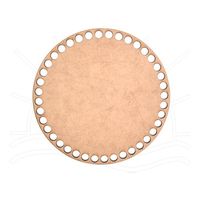 Base de MDF para Crochê Redonda 20cm