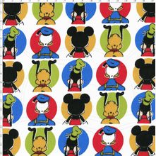 Tecido Estampado para Patchwork - Coleção Disney Mickey e Amigos (0,50x1,50)