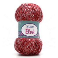 Fio Cisne Eloá 100g 180 vermelho/branco