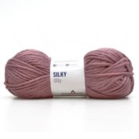 Fio Silky Pingouin 100g - Acrílico e Lã Natural 7758 malta