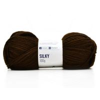 Fio Silky Pingouin 100g - Acrílico e Lã Natural 725 m. terra