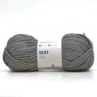 Fio Silky Pingouin 100g - Acrílico e Lã Natural 805 m. granito