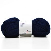 Fio Silky Pingouin 100g - Acrílico e Lã Natural 9544 azul universo