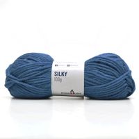 Fio Silky Pingouin 100g - Acrílico e Lã Natural 525 m. blue