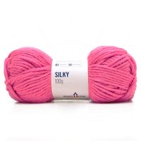 Fio Silky Pingouin 100g - Acrílico e Lã Natural 9356 lady