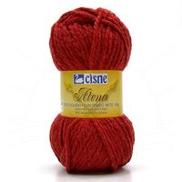 Fio Cisne Atena 100g - Acrílico e Lã Natural 13031 vermelho