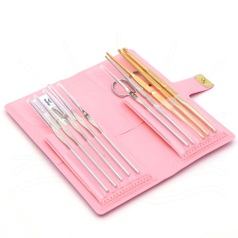 Tulip Classic 15 piece Crochet Hooks Set TCK-003 pink