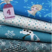 Kit de Tecido Frozen (30x70) 4 Estampas