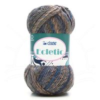 Fio Cisne Ecletic 100g 360 mescla azul com bege