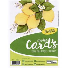 Régua Médio Cards Apliques e Pinturas - Limão