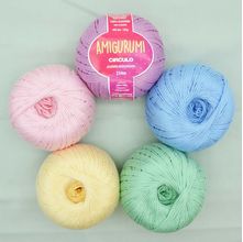 Kit Linha Amigurumi Tons Pastéis - 5 Cores