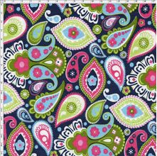 Tecido Estampado para Patchwork - Luminous by Carol Viana: Navy Joy (0,50x1,40)