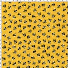 Tecido Estampado para Patchwork - Bee Buzz: Mini Bee Mostarda (0,50x1,40)