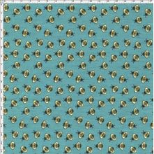 Tecido Estampado para Patchwork - Bee Buzz: Mini Bee Jade (0,50x1,40)