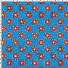 Tecido Estampado para Patchwork - Luminous by Carol Viana: Blue Flower (0,50x1,40)