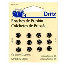Colchete de Pressão Dritz nº4/0 Preto