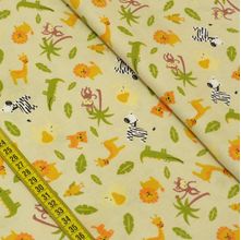 Tecido Estampado para Patchwork - Safari: Safari Baby Fundo Bege (0,50x1,50)