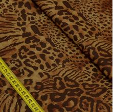 Tecido Estampado para Patchwork - Animal Print: Patch Pele Marrom (0,50x1,50)
